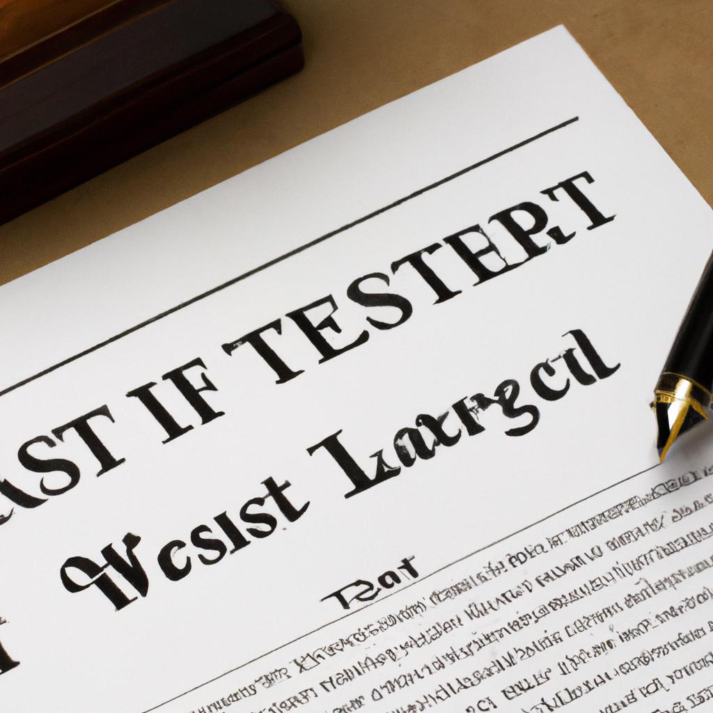 Understanding ⁢the Role of ⁤the⁣ Testator in a ‌Last Will and⁣ Testament